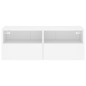 vidaXL Mueble de pared para TV madera de ingeniería blanco 80x30x30 cm vidaXL Mueble de pared para TV madera de ingeniería blanco 80x30x30 cm