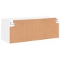 vidaXL Mueble de pared para TV madera de ingeniería blanco 80x30x30 cm vidaXL Mueble de pared para TV madera de ingeniería blanco 80x30x30 cm
