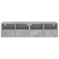 vidaXL Muebles de pared para TV 2 uds madera gris hormigón 60x30x30 cm