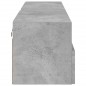 vidaXL Muebles de pared para TV 2 uds madera gris hormigón 60x30x30 cm