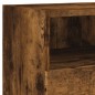 vidaXL Muebles de pared para TV 2 uds madera roble ahumado 80x30x30 cm