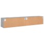 vidaXL Muebles de pared para TV 2 uds madera gris hormigón 80x30x30 cm