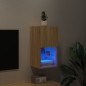 vidaXL Mueble para TV con luces LED roble Sonoma 30,5x30x60 cm vidaXL Mueble para TV con luces LED roble Sonoma 30,5x30x60 cm