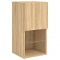 vidaXL Mueble para TV con luces LED roble Sonoma 30,5x30x60 cm vidaXL Mueble para TV con luces LED roble Sonoma 30,5x30x60 cm