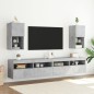 vidaXL Mueble para TV con luces LED gris hormigón 30,5x30x60 cm vidaXL Mueble para TV con luces LED gris hormigón 30,5x30x60 cm