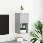 vidaXL Mueble para TV con luces LED gris hormigón 30,5x30x60 cm vidaXL Mueble para TV con luces LED gris hormigón 30,5x30x60 cm