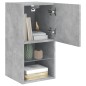 vidaXL Mueble para TV con luces LED gris hormigón 30,5x30x60 cm vidaXL Mueble para TV con luces LED gris hormigón 30,5x30x60 cm