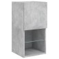 vidaXL Mueble para TV con luces LED gris hormigón 30,5x30x60 cm vidaXL Mueble para TV con luces LED gris hormigón 30,5x30x60 cm