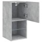 vidaXL Mueble para TV con luces LED gris hormigón 30,5x30x60 cm vidaXL Mueble para TV con luces LED gris hormigón 30,5x30x60 cm
