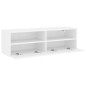 vidaXL Mueble de pared para TV madera ingeniería blanco 100x30x30 cm vidaXL Mueble de pared para TV madera ingeniería blanco 100x30x30 cm