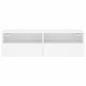 vidaXL Mueble de pared para TV madera ingeniería blanco 100x30x30 cm vidaXL Mueble de pared para TV madera ingeniería blanco 100x30x30 cm