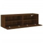 vidaXL Mueble de pared TV madera ingeniería marrón roble 100x30x30 cm vidaXL Mueble de pared TV madera ingeniería marrón roble 100x30x30 cm
