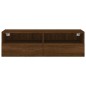 vidaXL Mueble de pared TV madera ingeniería marrón roble 100x30x30 cm vidaXL Mueble de pared TV madera ingeniería marrón roble 100x30x30 cm