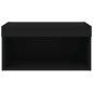 vidaXL Mueble para TV con luces LED negro 60x30x30 cm