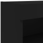 vidaXL Mueble para TV con luces LED negro 60x30x30 cm