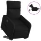 vidaXL Sillón eléctrico reclinable elevable de tela negro vidaXL Sillón eléctrico reclinable elevable de tela negro