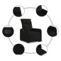 vidaXL Sillón eléctrico reclinable elevable de tela negro vidaXL Sillón eléctrico reclinable elevable de tela negro