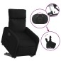 vidaXL Sillón eléctrico reclinable elevable de tela negro vidaXL Sillón eléctrico reclinable elevable de tela negro
