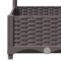 vidaXL Jardinera con enrejado PP marrón 120x40x121,5 cm vidaXL Jardinera con enrejado PP marrón 120x40x121,5 cm