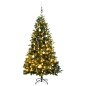 vidaXL Árbol de Navidad artificial con bisagras 150 LED y bolas 150 cm vidaXL Árbol de Navidad artificial con bisagras 150 LED y bolas 150 cm