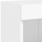 vidaXL Mueble para TV con luces LED blanco 100x30x30 cm
