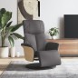 vidaXL Sillón reclinable con reposapiés cuero sintético gris vidaXL Sillón reclinable con reposapiés cuero sintético gris