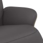 vidaXL Sillón reclinable con reposapiés cuero sintético gris vidaXL Sillón reclinable con reposapiés cuero sintético gris