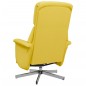vidaXL Sillón reclinable con reposapiés tela amarillo claro vidaXL Sillón reclinable con reposapiés tela amarillo claro
