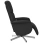 vidaXL Sillón reclinable de masaje con reposapiés tela negra vidaXL Sillón reclinable de masaje con reposapiés tela negra