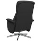 vidaXL Sillón reclinable de masaje con reposapiés tela negra vidaXL Sillón reclinable de masaje con reposapiés tela negra