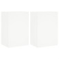 vidaXL Muebles TV de pared 2 uds madera ingeniería blanco 100x30x30 cm vidaXL Muebles TV de pared 2 uds madera ingeniería blanco 100x30x30 cm