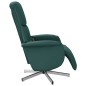 vidaXL Sillón reclinable de masaje con reposapiés tela verde oscuro vidaXL Sillón reclinable de masaje con reposapiés tela verde oscuro
