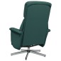 vidaXL Sillón reclinable de masaje con reposapiés tela verde oscuro vidaXL Sillón reclinable de masaje con reposapiés tela verde oscuro
