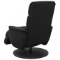 vidaXL Sillón reclinable con reposapiés cuero sintético negro vidaXL Sillón reclinable con reposapiés cuero sintético negro