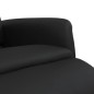 vidaXL Sillón reclinable con reposapiés cuero sintético negro vidaXL Sillón reclinable con reposapiés cuero sintético negro