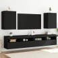 vidaXL Muebles TV de pared 2 uds madera ingeniería negro 40,5x30x60 cm vidaXL Muebles TV de pared 2 uds madera ingeniería negro 40,5x30x60 cm
