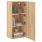 vidaXL Mueble TV de pared madera ingeniería roble Sonoma 40,5x30x90 cm