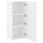 vidaXL Mueble de TV de pared madera ingeniería blanco 40,5x30x90 cm