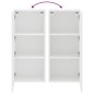 vidaXL Mueble de TV de pared madera ingeniería blanco 40,5x30x90 cm