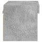 vidaXL Mesitas de noche de pared con luces LED 2 uds gris hormigón vidaXL Mesitas de noche de pared con luces LED 2 uds gris hormigón