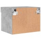 vidaXL Mesitas de noche de pared con luces LED 2 uds gris hormigón vidaXL Mesitas de noche de pared con luces LED 2 uds gris hormigón