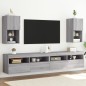 vidaXL Muebles para TV con luces LED 2 uds gris Sonoma 30,5x30x60 cm vidaXL Muebles para TV con luces LED 2 uds gris Sonoma 30,5x30x60 cm