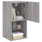 vidaXL Muebles para TV con luces LED 2 uds gris Sonoma 30,5x30x60 cm vidaXL Muebles para TV con luces LED 2 uds gris Sonoma 30,5x30x60 cm