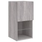 vidaXL Muebles para TV con luces LED 2 uds gris Sonoma 30,5x30x60 cm vidaXL Muebles para TV con luces LED 2 uds gris Sonoma 30,5x30x60 cm