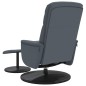 vidaXL Sillón reclinable con reposapiés terciopelo gris oscuro vidaXL Sillón reclinable con reposapiés terciopelo gris oscuro