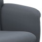 vidaXL Sillón reclinable con reposapiés terciopelo gris oscuro vidaXL Sillón reclinable con reposapiés terciopelo gris oscuro