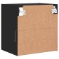 vidaXL Mesitas de noche de pared con luces LED 2 unidades negro vidaXL Mesitas de noche de pared con luces LED 2 unidades negro