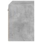 vidaXL Mesitas de noche de pared con luces LED 2 uds gris hormigón vidaXL Mesitas de noche de pared con luces LED 2 uds gris hormigón