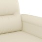 vidaXL Sillón cuero sintético crema 60 cm vidaXL Sillón cuero sintético crema 60 cm