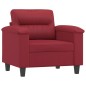 vidaXL Sillón cuero sintético rojo tinto 60 cm vidaXL Sillón cuero sintético rojo tinto 60 cm